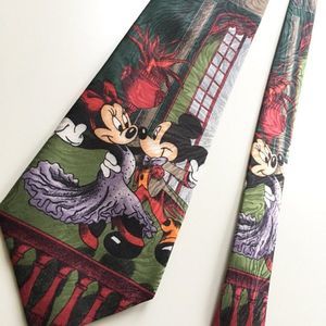 1990's Vintage Disney Mickey & Minnie Ballroom Dancing Tie